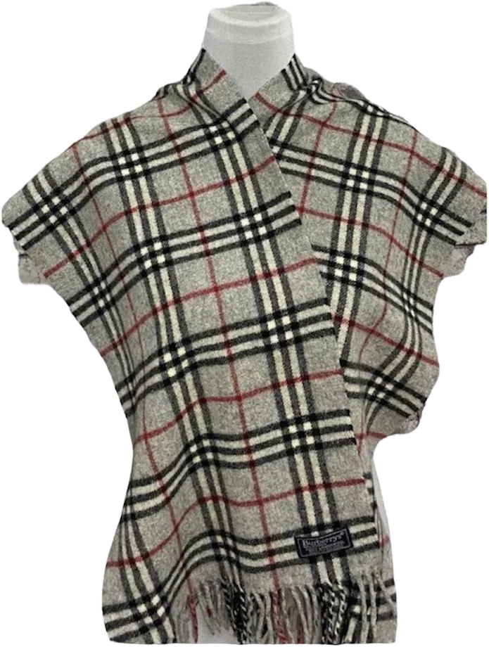 00s 100% Lambswool Scarf By Burberry