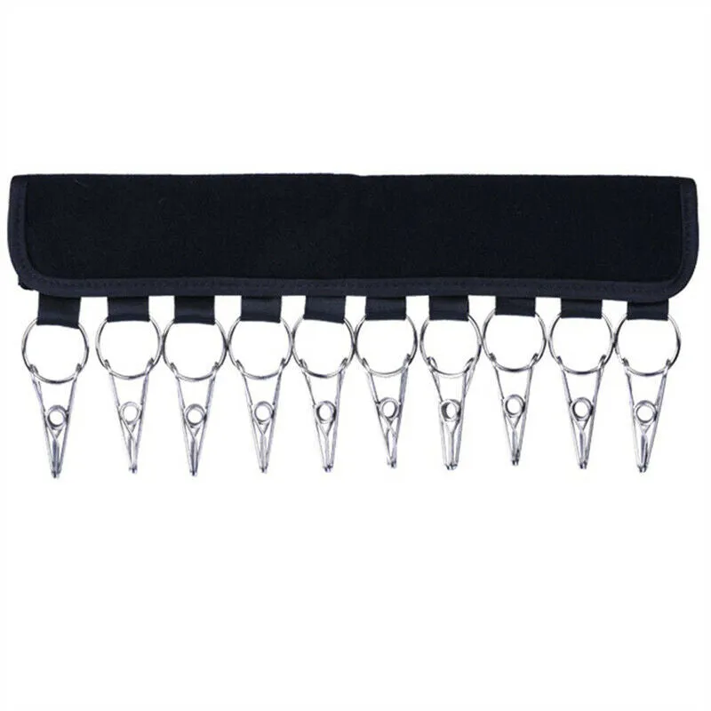 2X 10 Clips Door Cap Rack | Baseball Hat Holder | Closet Hanger Storage Organizer