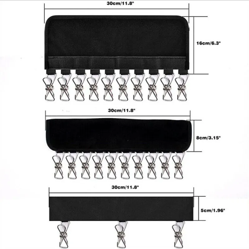 2X 10 Clips Door Cap Rack | Baseball Hat Holder | Closet Hanger Storage Organizer