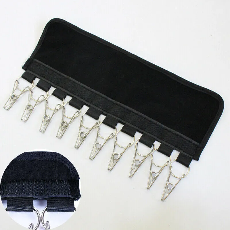 2X 10 Clips Door Cap Rack | Baseball Hat Holder | Closet Hanger Storage Organizer