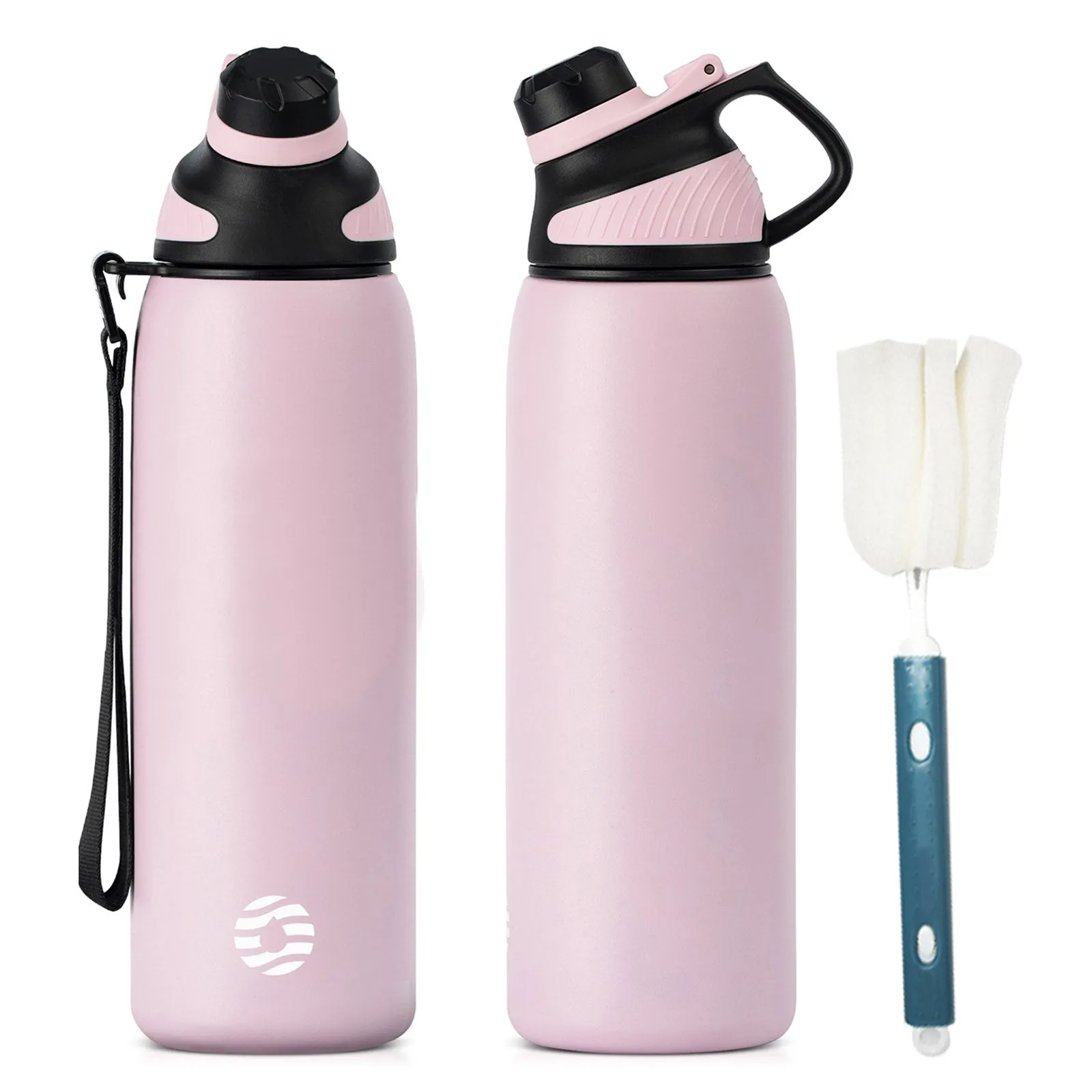 34 oz Stainless Steel Insulated Water Bottle With Spout With Magnetic Cup