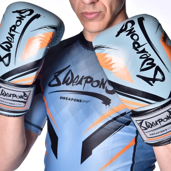 8 Weapons Boxing Gloves Shift Ice-Grey-Orange