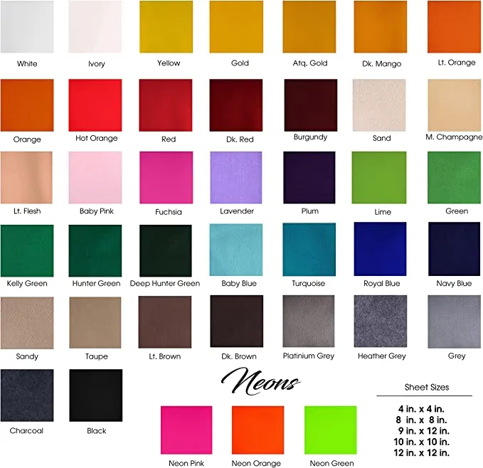 Acrylic Felt Craft Sheet Packs | Navy Blue A51