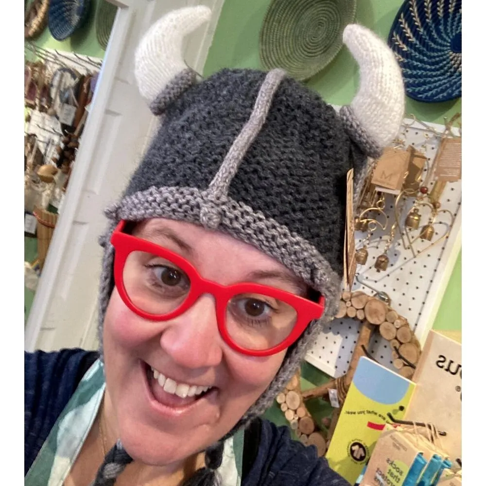 Adult Hand-knit Adventure Hat - Viking