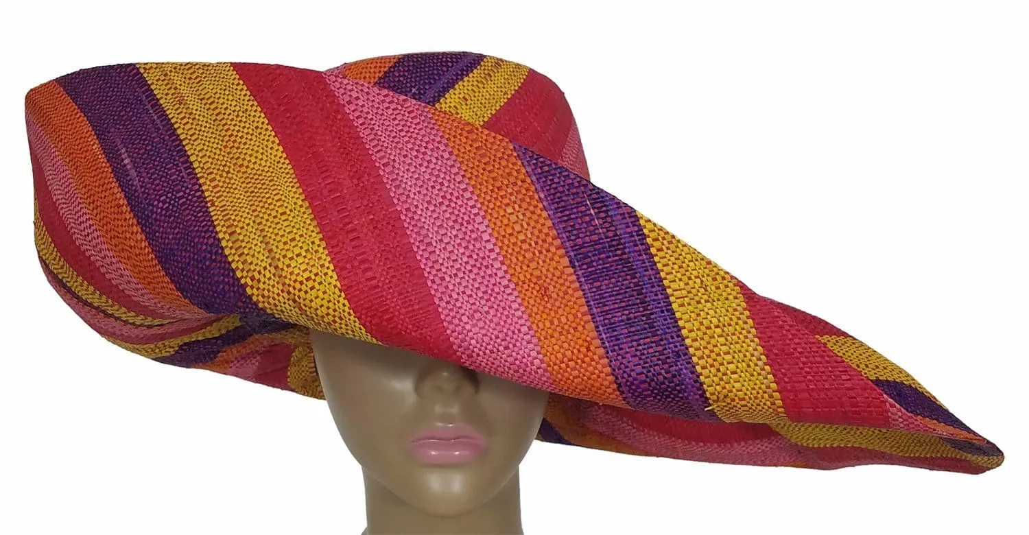 Akilah: Madagascar Big Brim Raffia Sun Hat