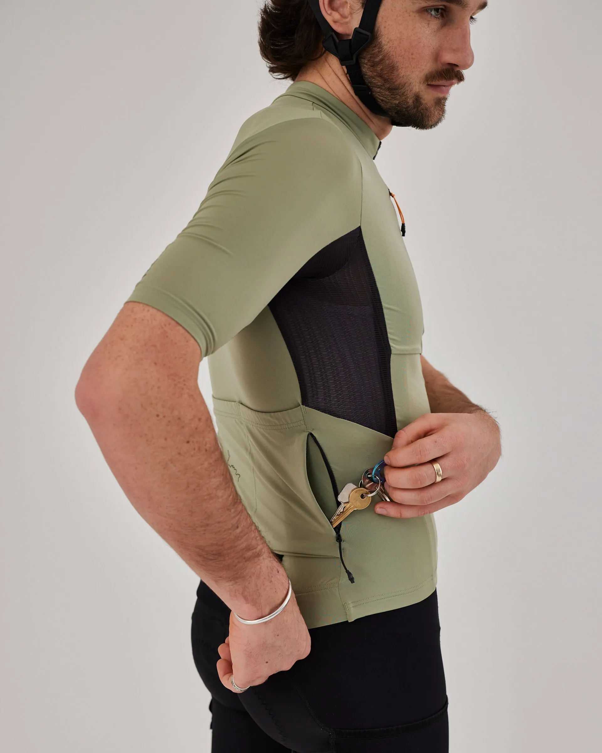 Albion Traverse Men's Jersey Mineral Green