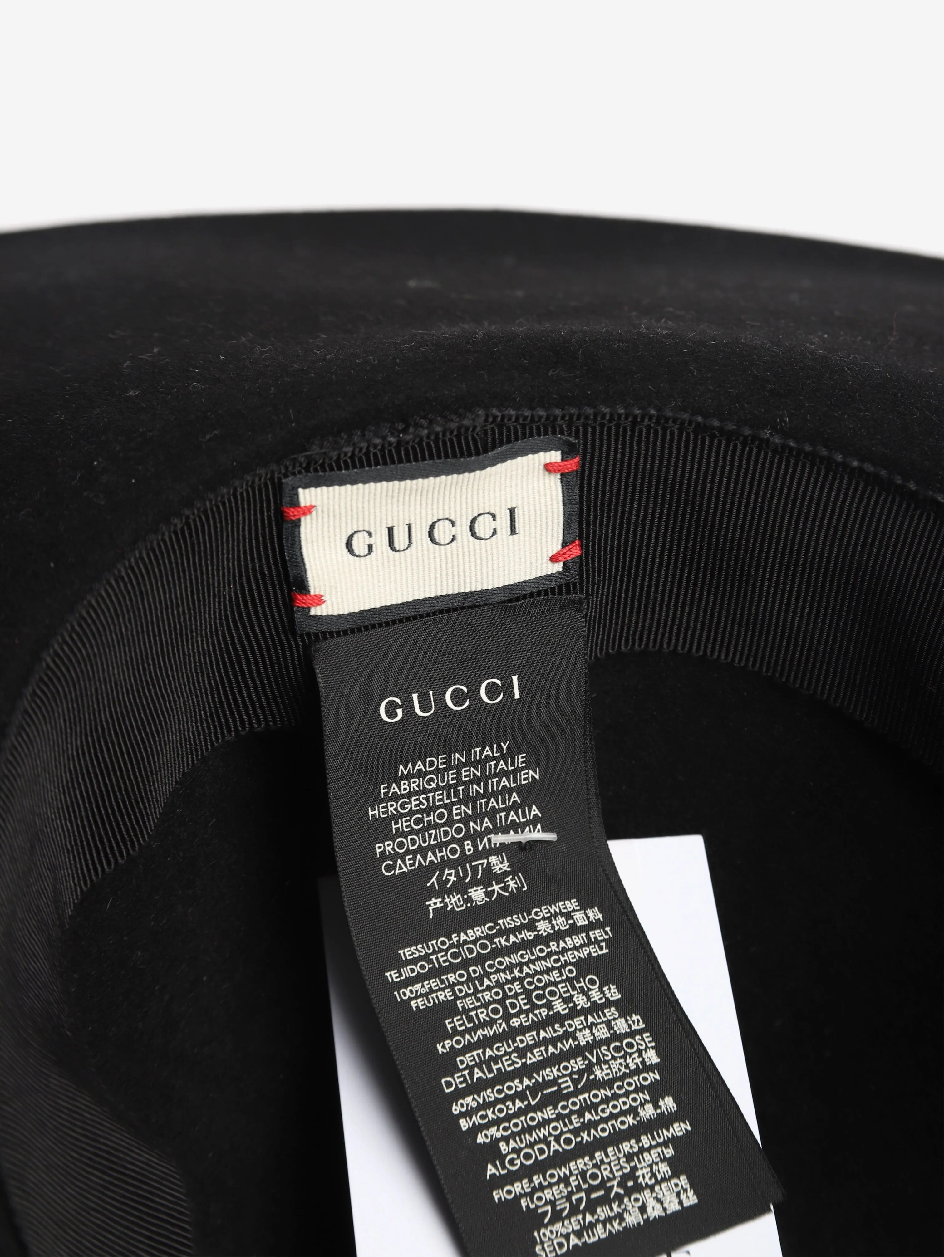 Black felt hat