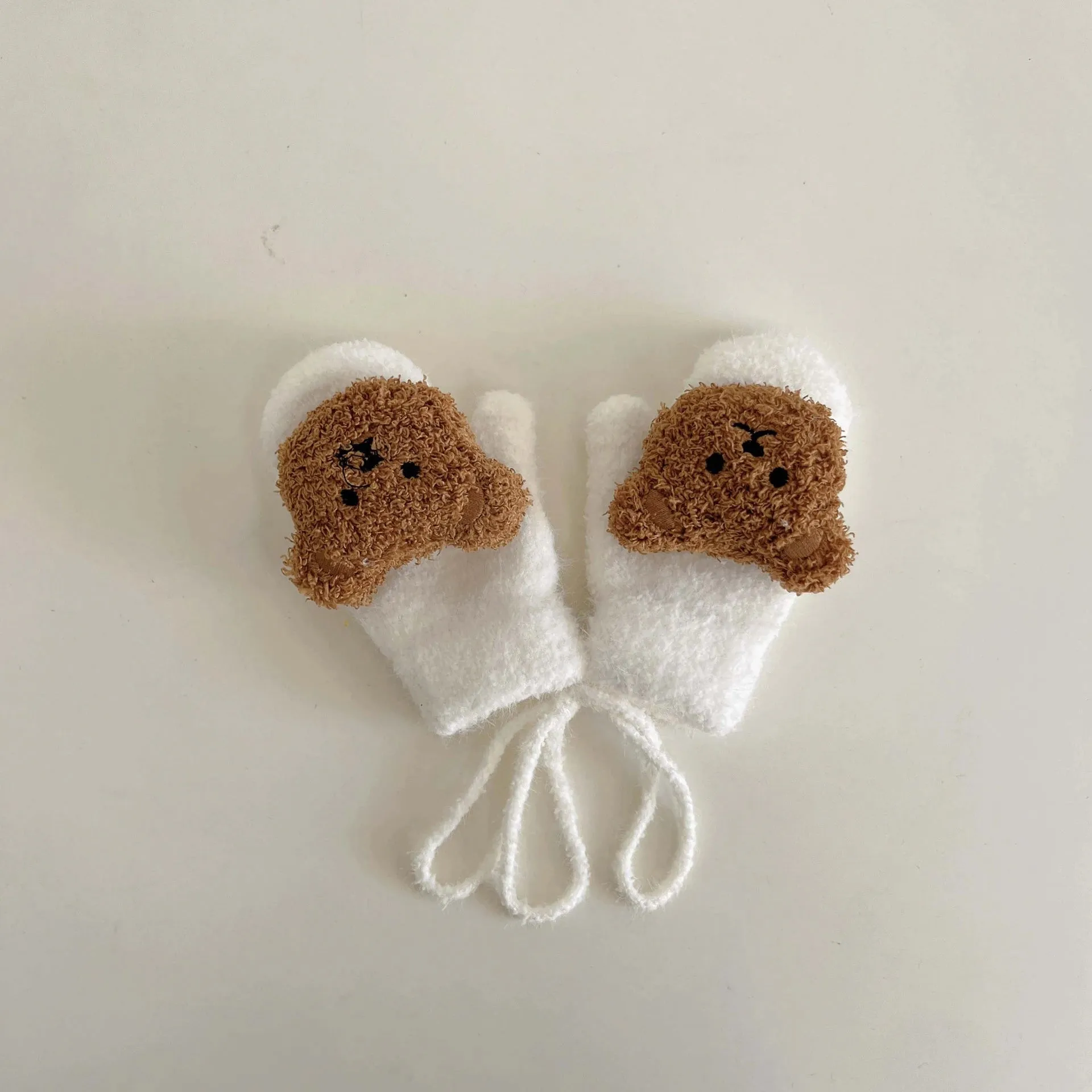 Cartoon Bear Baby Winter Gloves