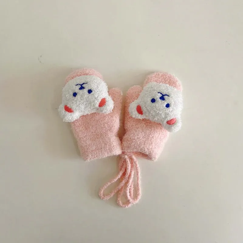 Cartoon Bear Baby Winter Gloves