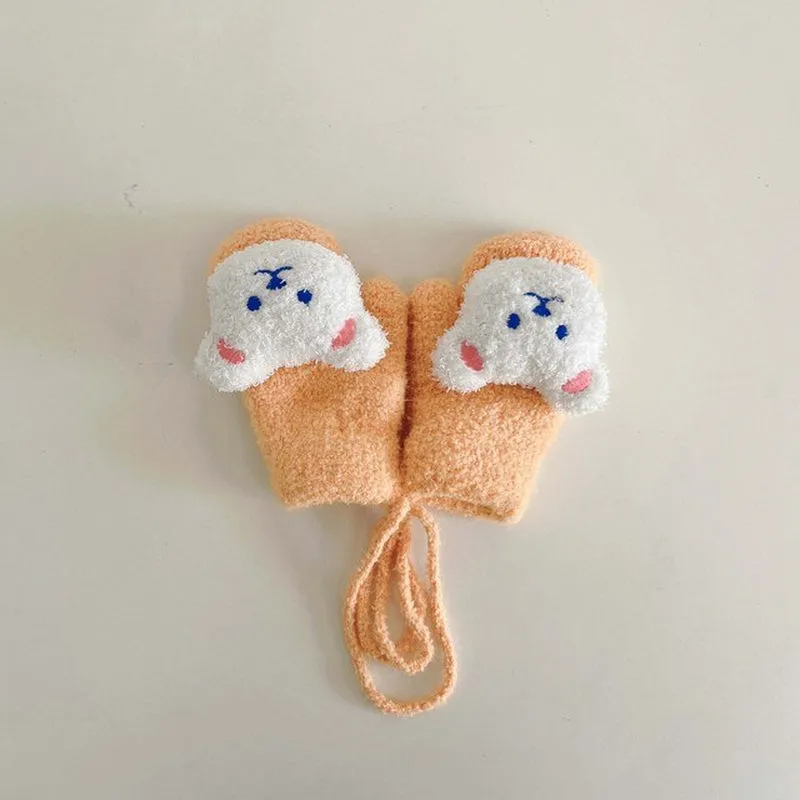 Cartoon Bear Baby Winter Gloves