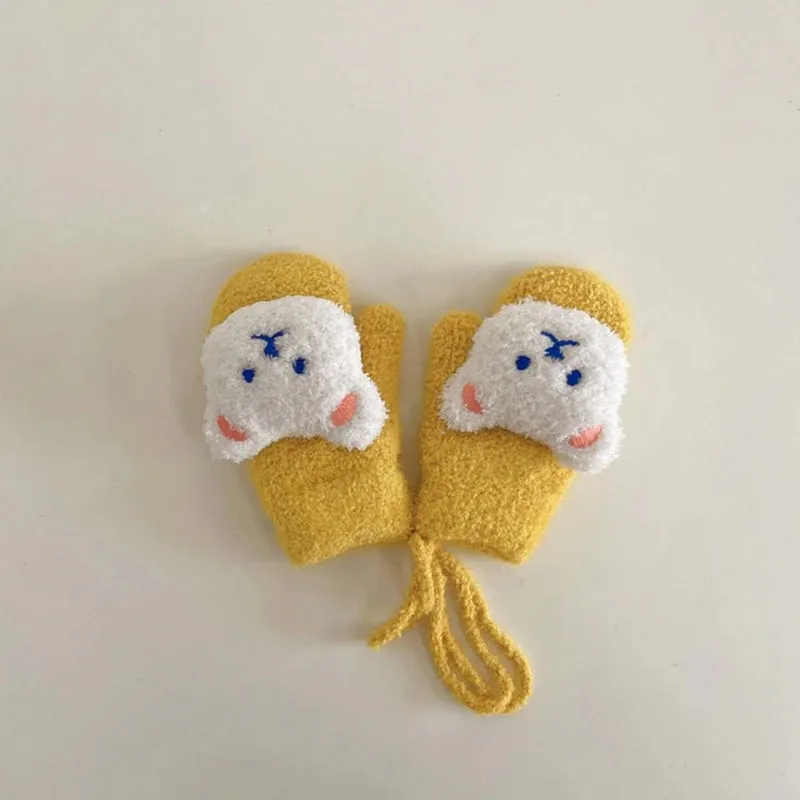Cartoon Bear Baby Winter Gloves