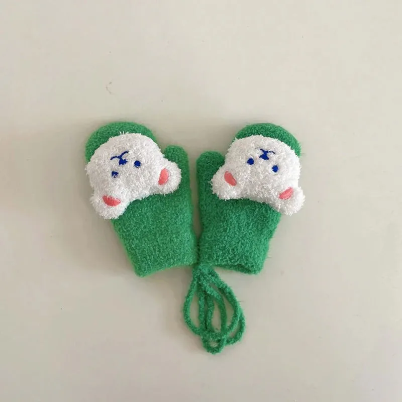 Cartoon Bear Baby Winter Gloves