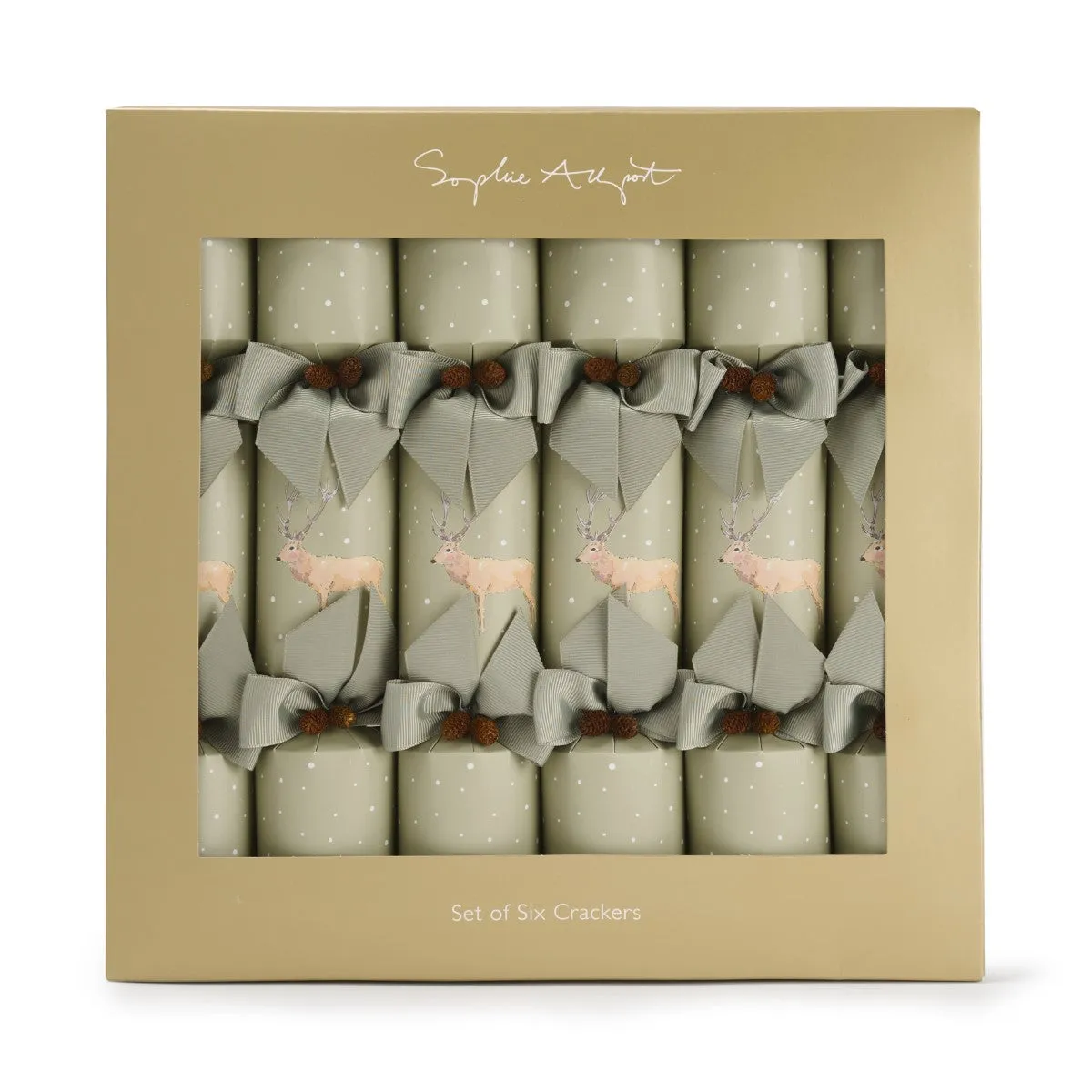 Christmas Stags Christmas Crackers (Set of 6)