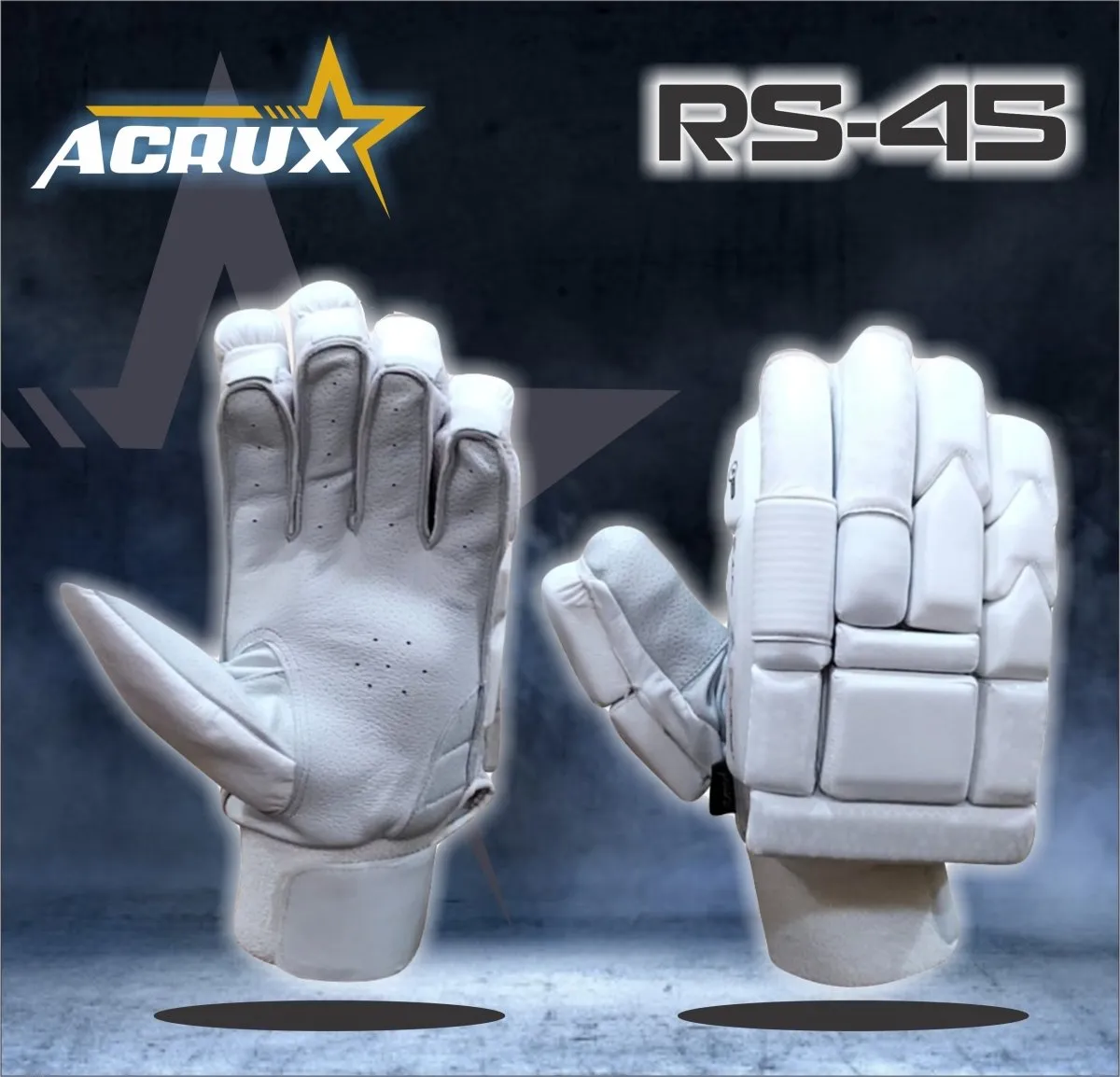 Cricket Batting Gloves RS-45   Clean Skin Batting Pads Combo