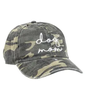 Dog Mom Camo Ball Cap