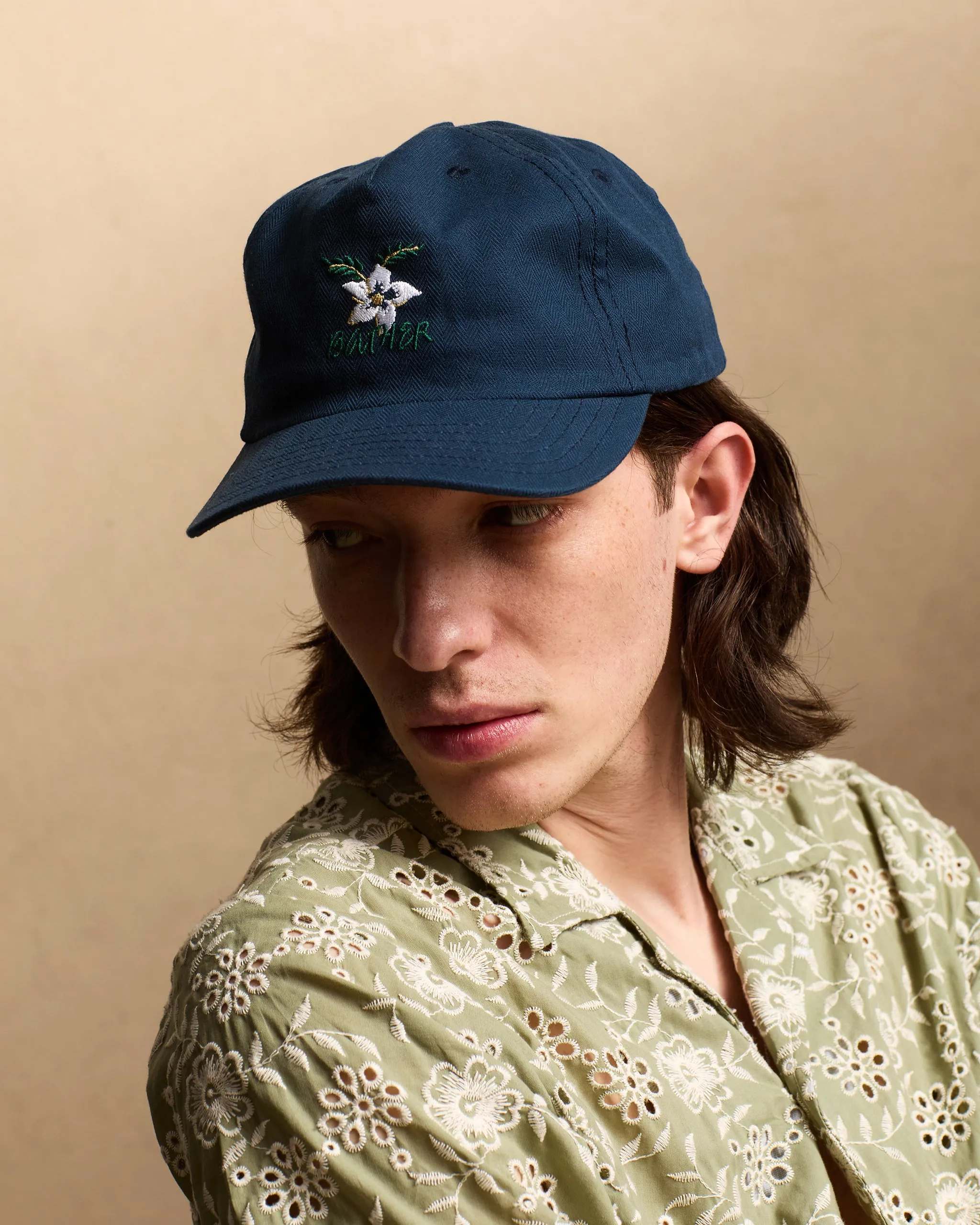 Dove Herringbone 5 Panel Cap