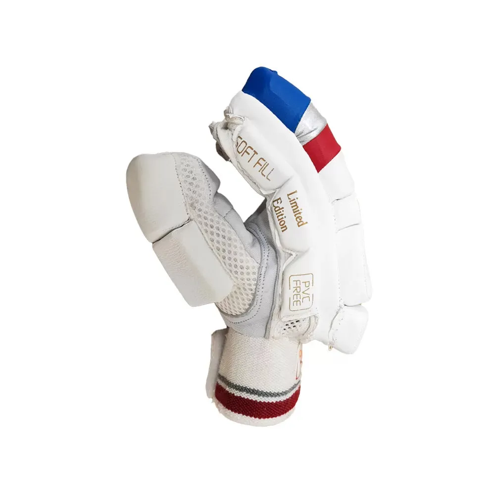 DS Sports Batting Gloves Youth (Red/Silver/Blue)