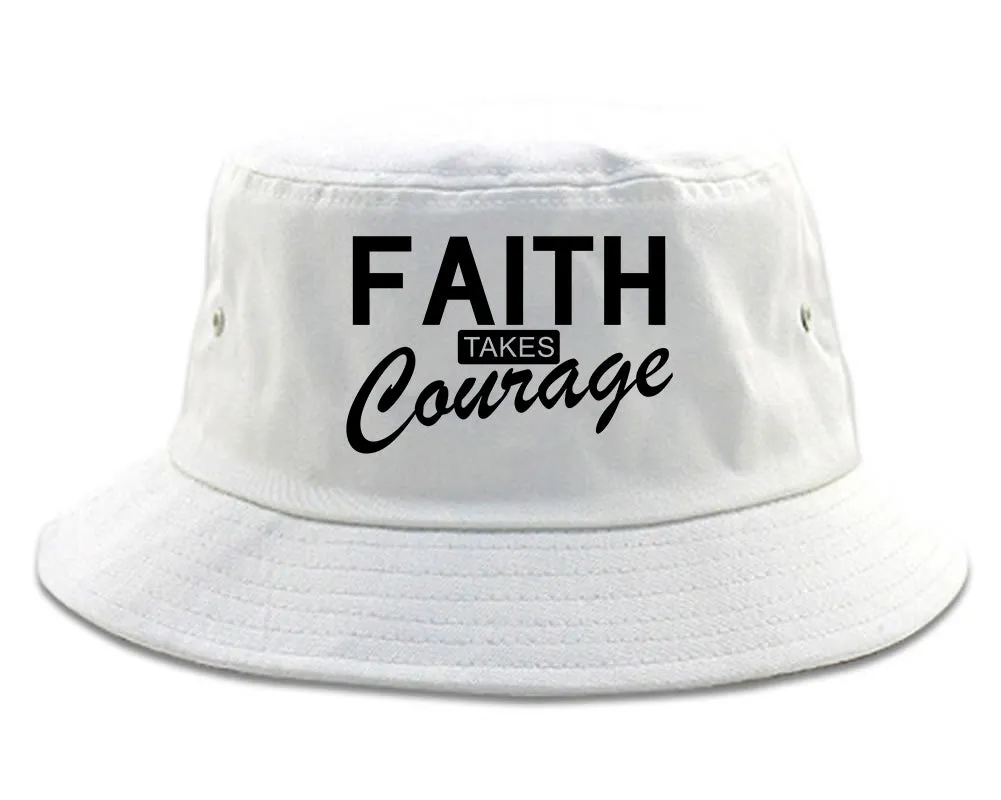 Faith Takes Courage Religious Mens Bucket Hat
