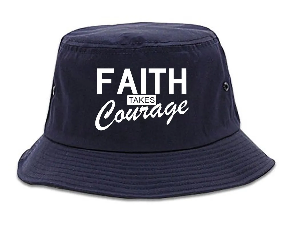 Faith Takes Courage Religious Mens Bucket Hat