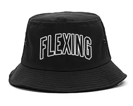 Flexing Outline Mens Bucket Hat