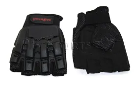 GI Sportz Half Finger Armored Gloves - Black