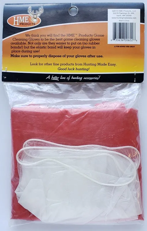 HME Game Cleaning Gloves