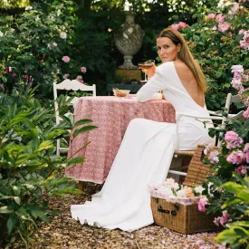 India Hicks Home Seashell Blush Tablecloth