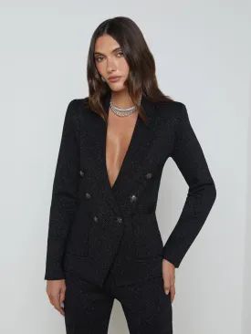 Kenzie Metallic Knit Blazer