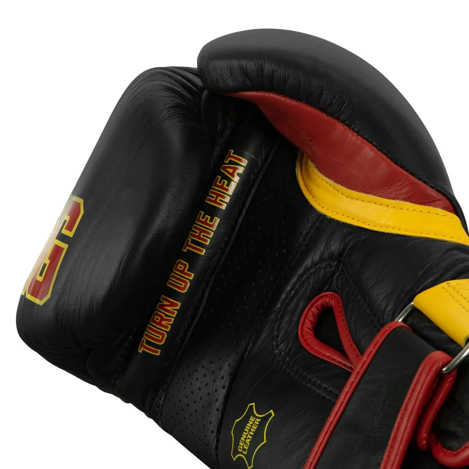 KRONK Boxing Gym Leather Boxing Gloves - Black