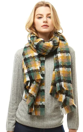 LOF917 Multi Tone Houndstooth Plaid Oblong