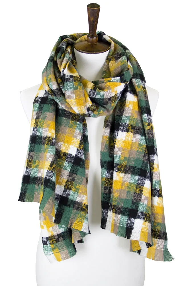 LOF917 Multi Tone Houndstooth Plaid Oblong