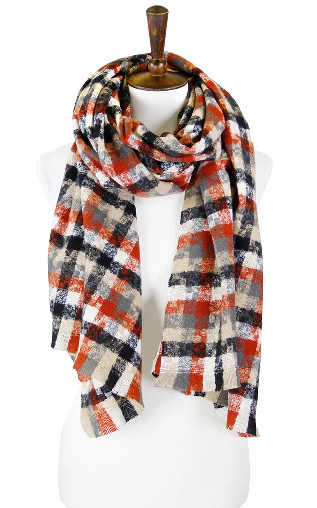 LOF917 Multi Tone Houndstooth Plaid Oblong