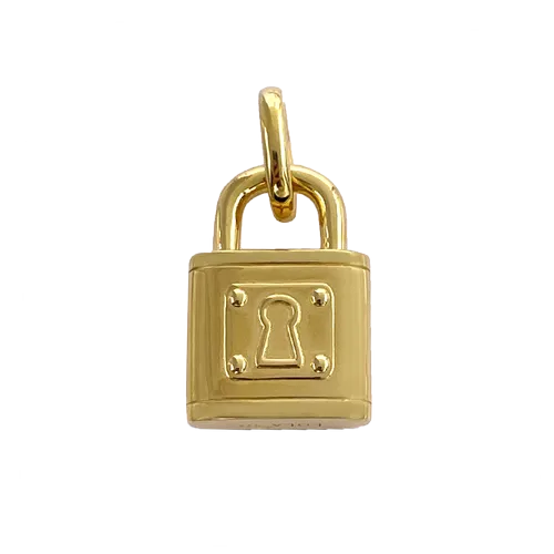 Love Lock Pendant - Gold