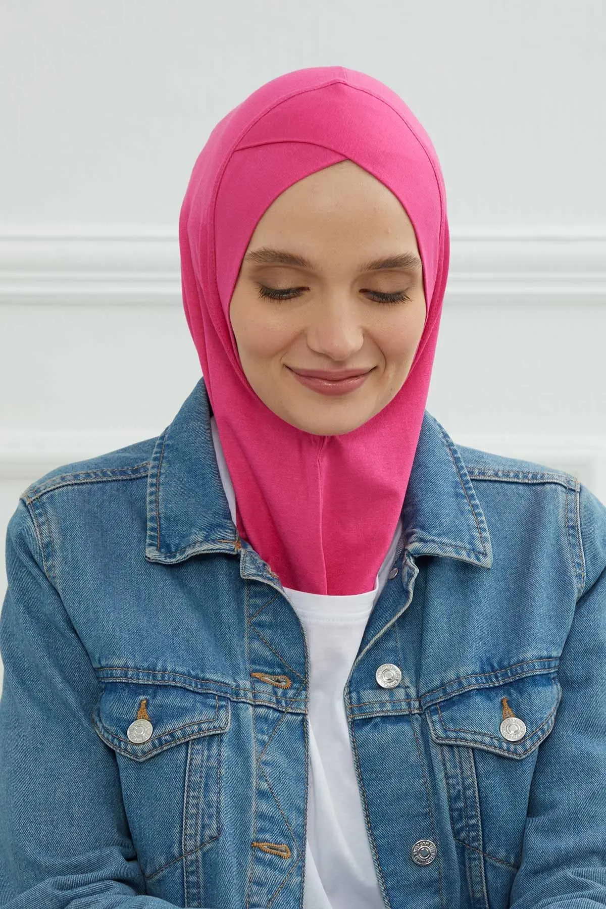Minimalist Design Cotton Under Scarf Bonnet, Soft and Breathable Inner Hijab Cap, Easy Wear Cotton Bonnet Turban Ninja Cap,TB-4