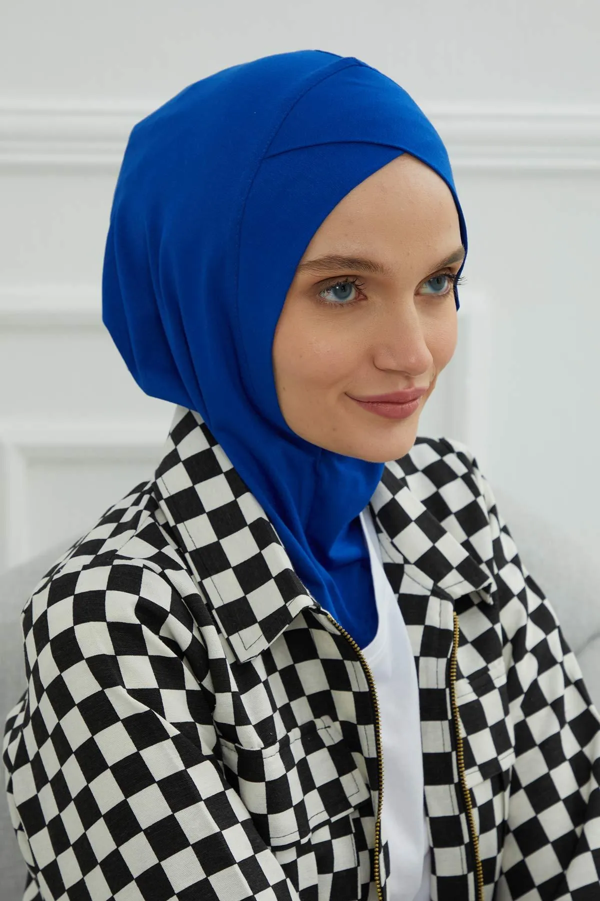 Minimalist Design Cotton Under Scarf Bonnet, Soft and Breathable Inner Hijab Cap, Easy Wear Cotton Bonnet Turban Ninja Cap,TB-4