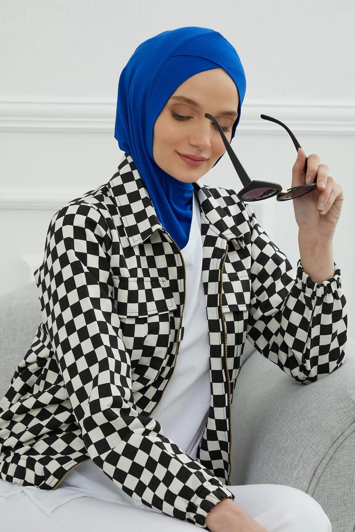 Minimalist Design Cotton Under Scarf Bonnet, Soft and Breathable Inner Hijab Cap, Easy Wear Cotton Bonnet Turban Ninja Cap,TB-4