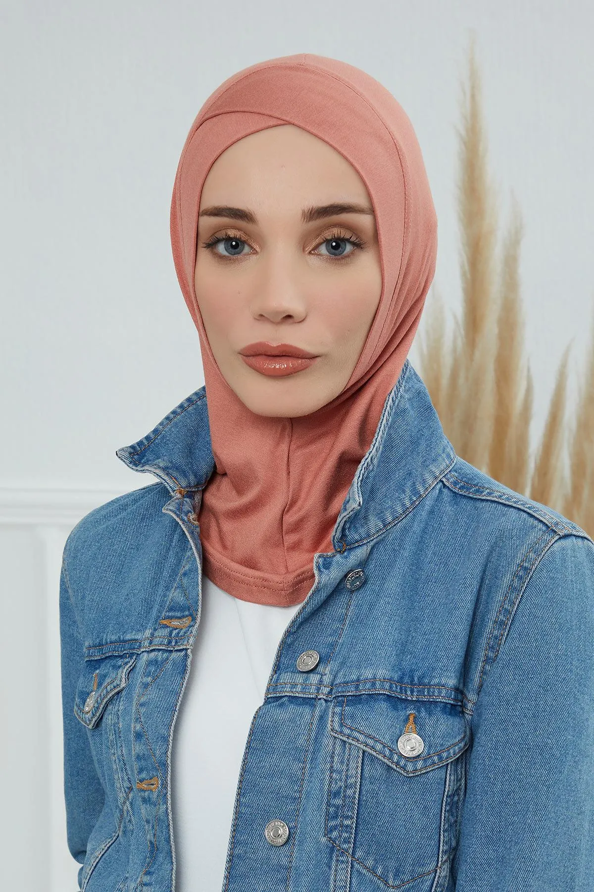 Minimalist Design Cotton Under Scarf Bonnet, Soft and Breathable Inner Hijab Cap, Easy Wear Cotton Bonnet Turban Ninja Cap,TB-4