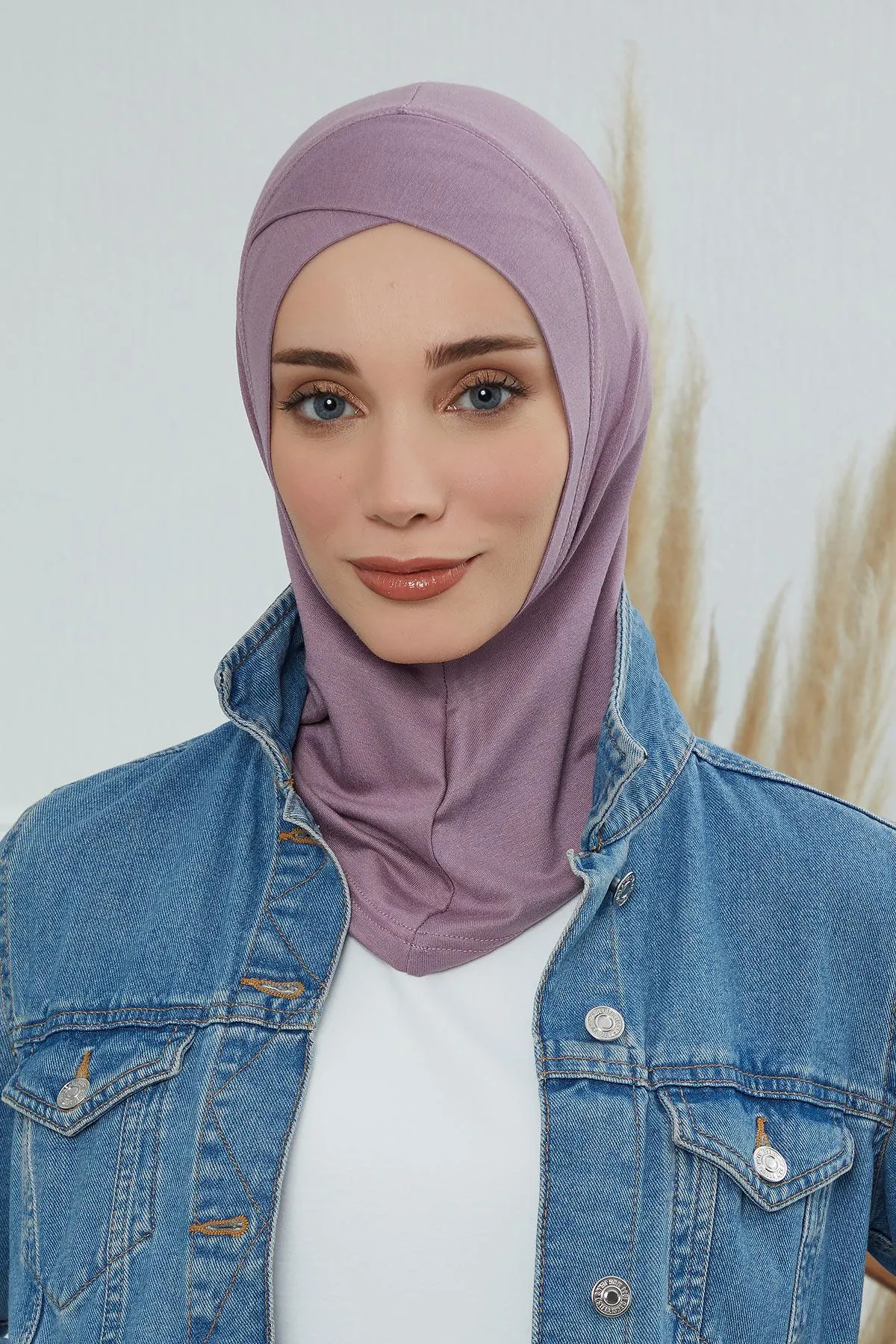 Minimalist Design Cotton Under Scarf Bonnet, Soft and Breathable Inner Hijab Cap, Easy Wear Cotton Bonnet Turban Ninja Cap,TB-4