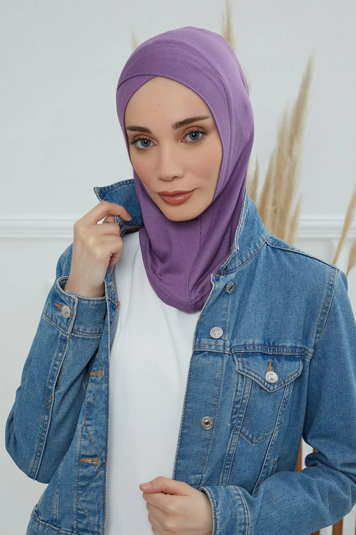 Minimalist Design Cotton Under Scarf Bonnet, Soft and Breathable Inner Hijab Cap, Easy Wear Cotton Bonnet Turban Ninja Cap,TB-4