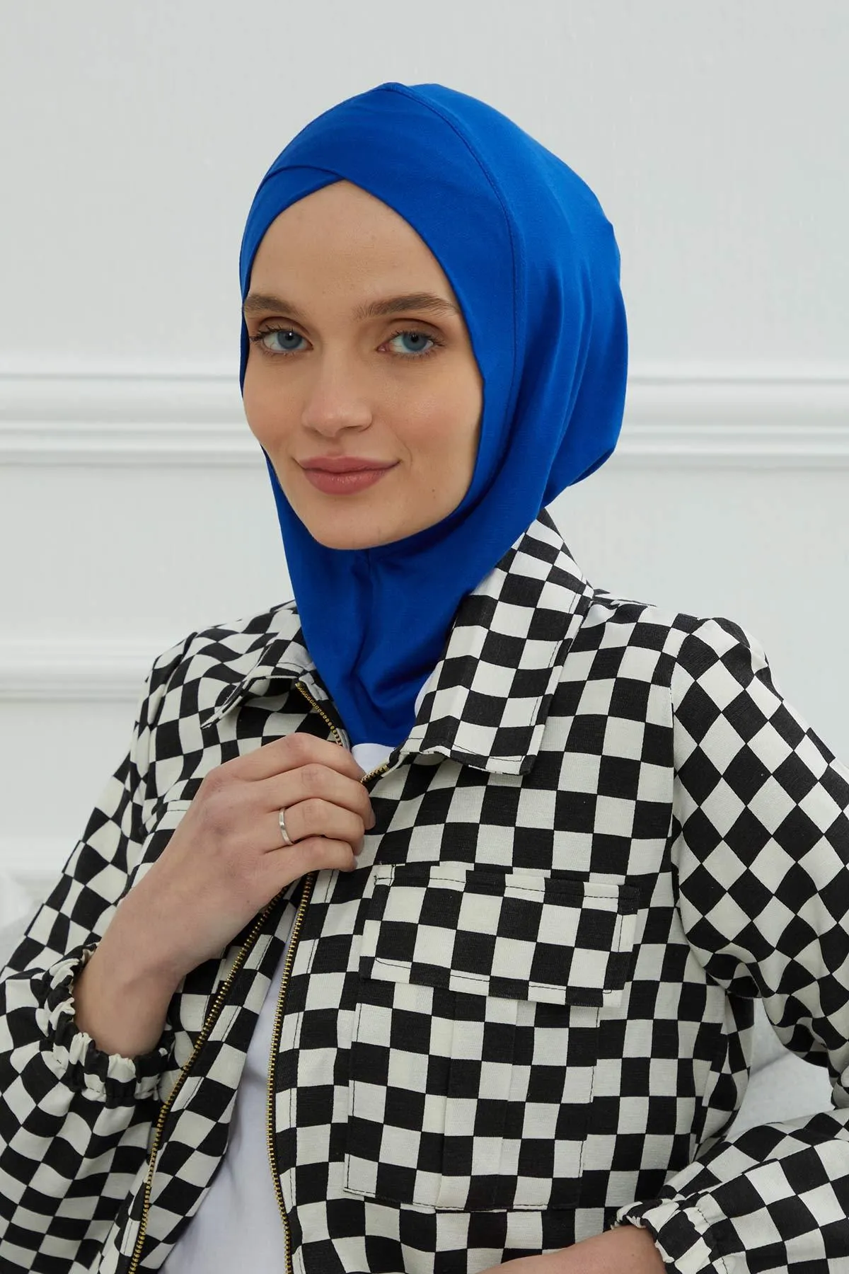 Minimalist Design Cotton Under Scarf Bonnet, Soft and Breathable Inner Hijab Cap, Easy Wear Cotton Bonnet Turban Ninja Cap,TB-4
