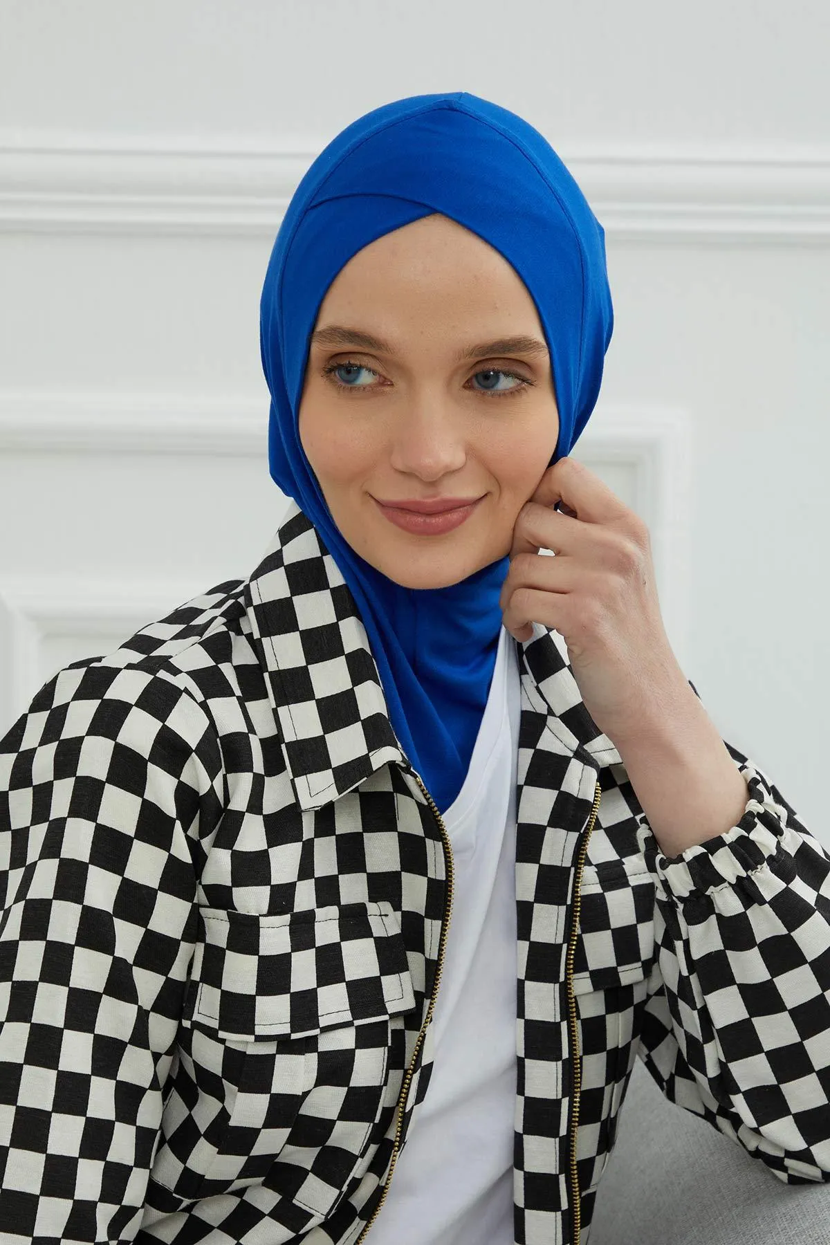 Minimalist Design Cotton Under Scarf Bonnet, Soft and Breathable Inner Hijab Cap, Easy Wear Cotton Bonnet Turban Ninja Cap,TB-4