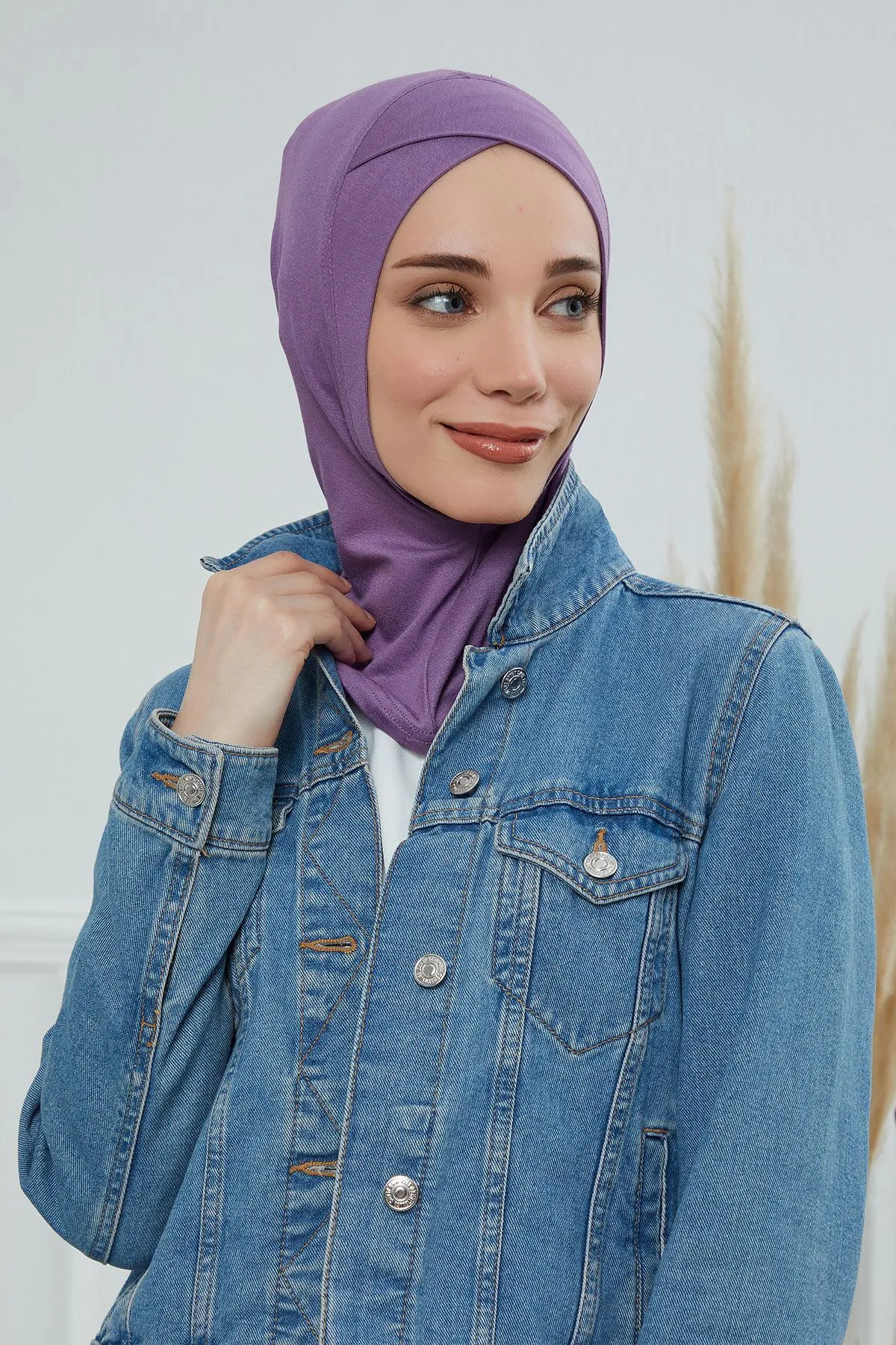 Minimalist Design Cotton Under Scarf Bonnet, Soft and Breathable Inner Hijab Cap, Easy Wear Cotton Bonnet Turban Ninja Cap,TB-4