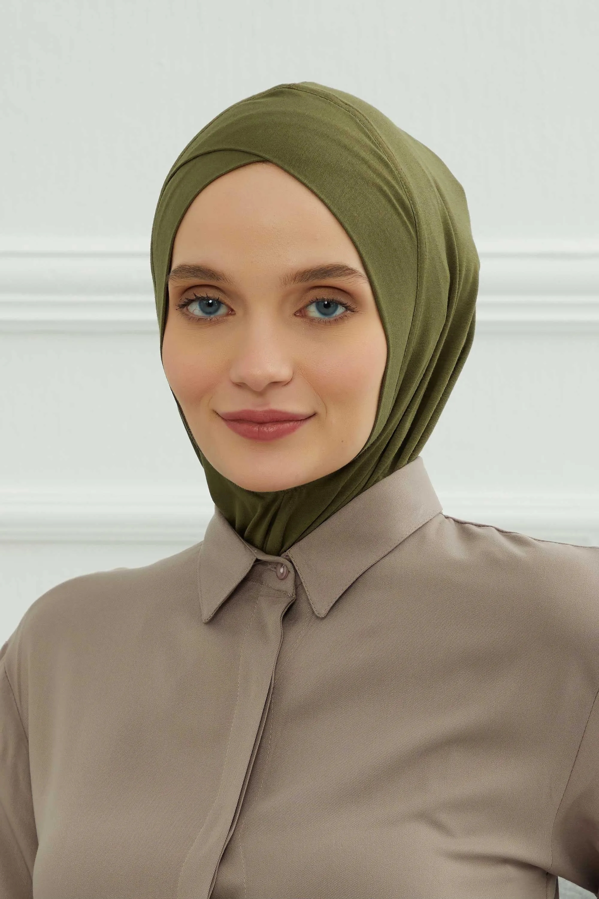 Minimalist Design Cotton Under Scarf Bonnet, Soft and Breathable Inner Hijab Cap, Easy Wear Cotton Bonnet Turban Ninja Cap,TB-4