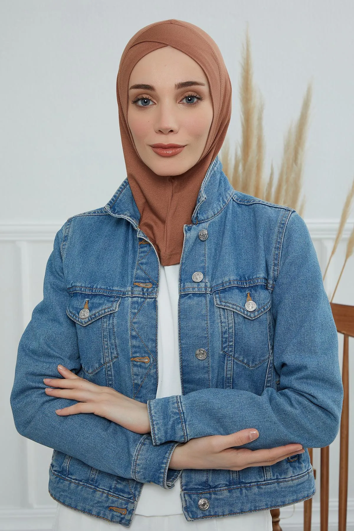 Minimalist Design Cotton Under Scarf Bonnet, Soft and Breathable Inner Hijab Cap, Easy Wear Cotton Bonnet Turban Ninja Cap,TB-4