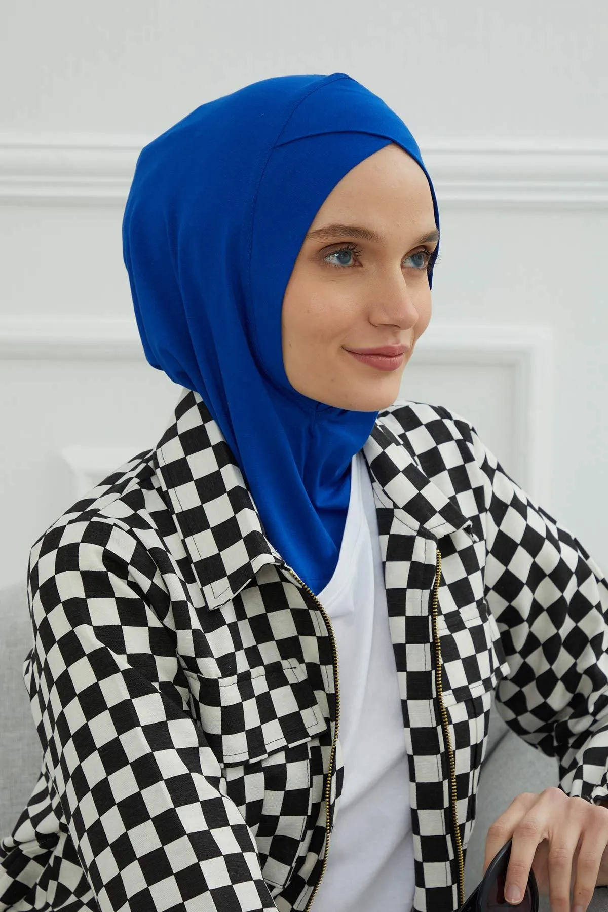 Minimalist Design Cotton Under Scarf Bonnet, Soft and Breathable Inner Hijab Cap, Easy Wear Cotton Bonnet Turban Ninja Cap,TB-4