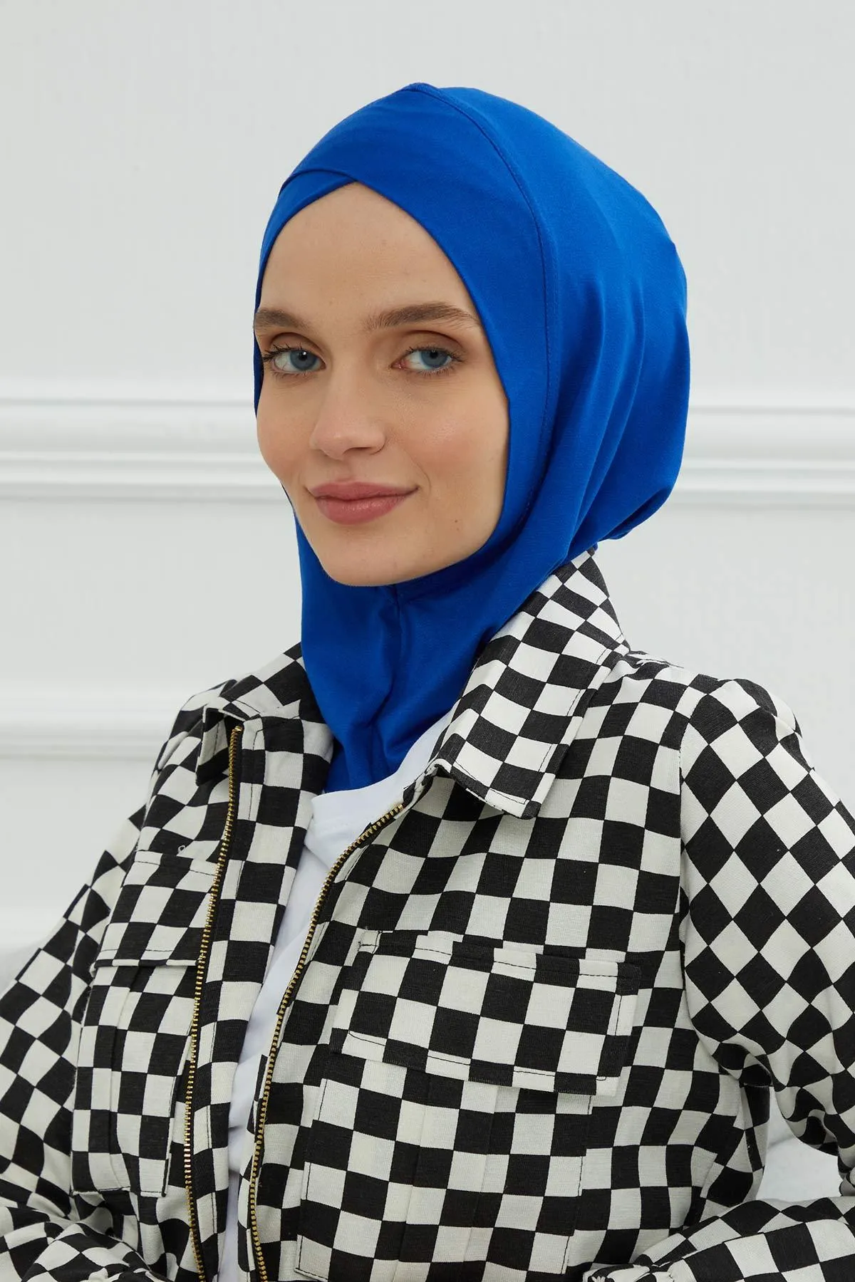 Minimalist Design Cotton Under Scarf Bonnet, Soft and Breathable Inner Hijab Cap, Easy Wear Cotton Bonnet Turban Ninja Cap,TB-4