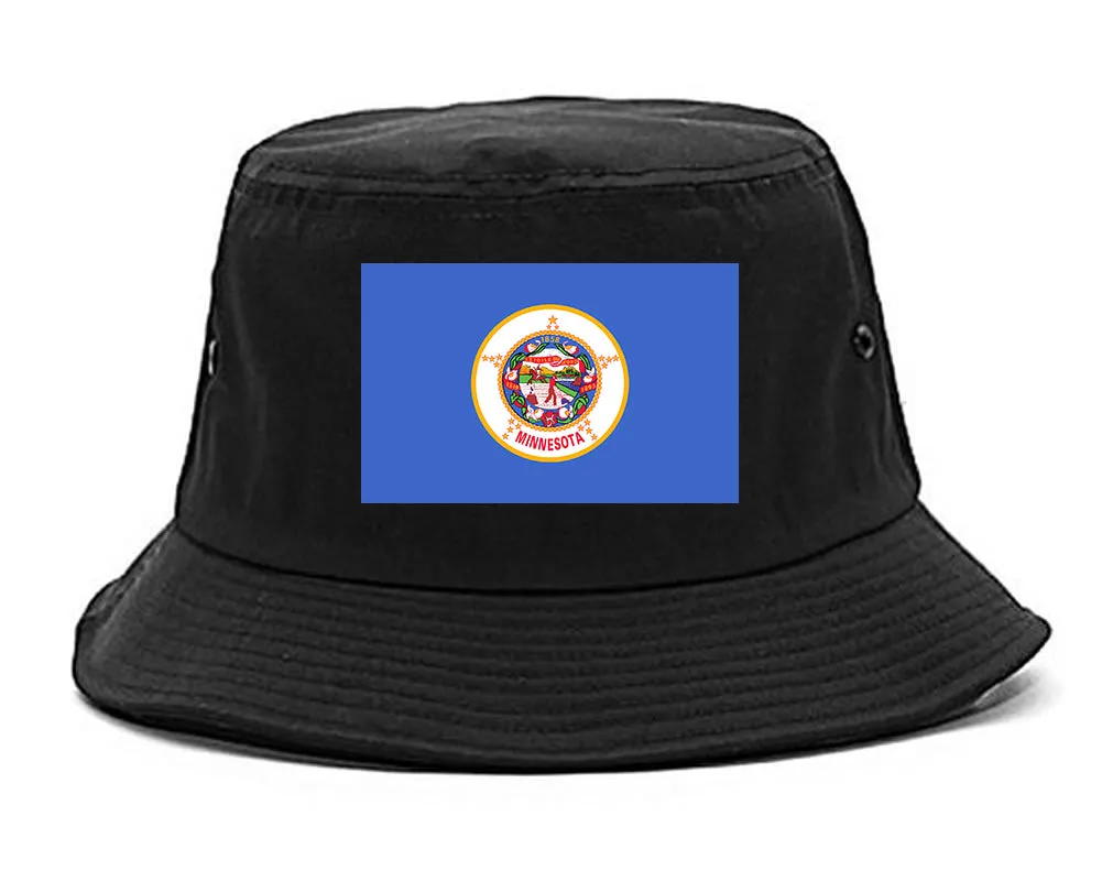 Minnesota State Flag MN Chest Mens Bucket Hat