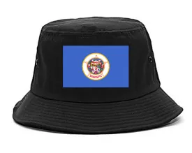 Minnesota State Flag MN Chest Mens Bucket Hat