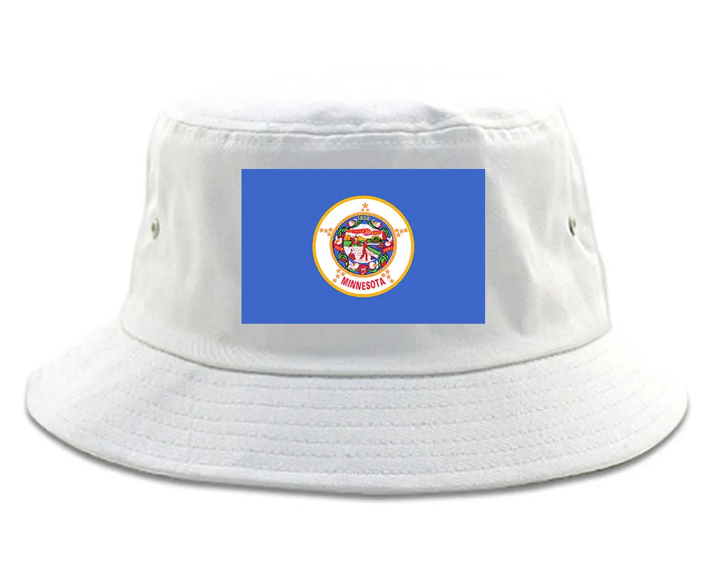 Minnesota State Flag MN Chest Mens Bucket Hat