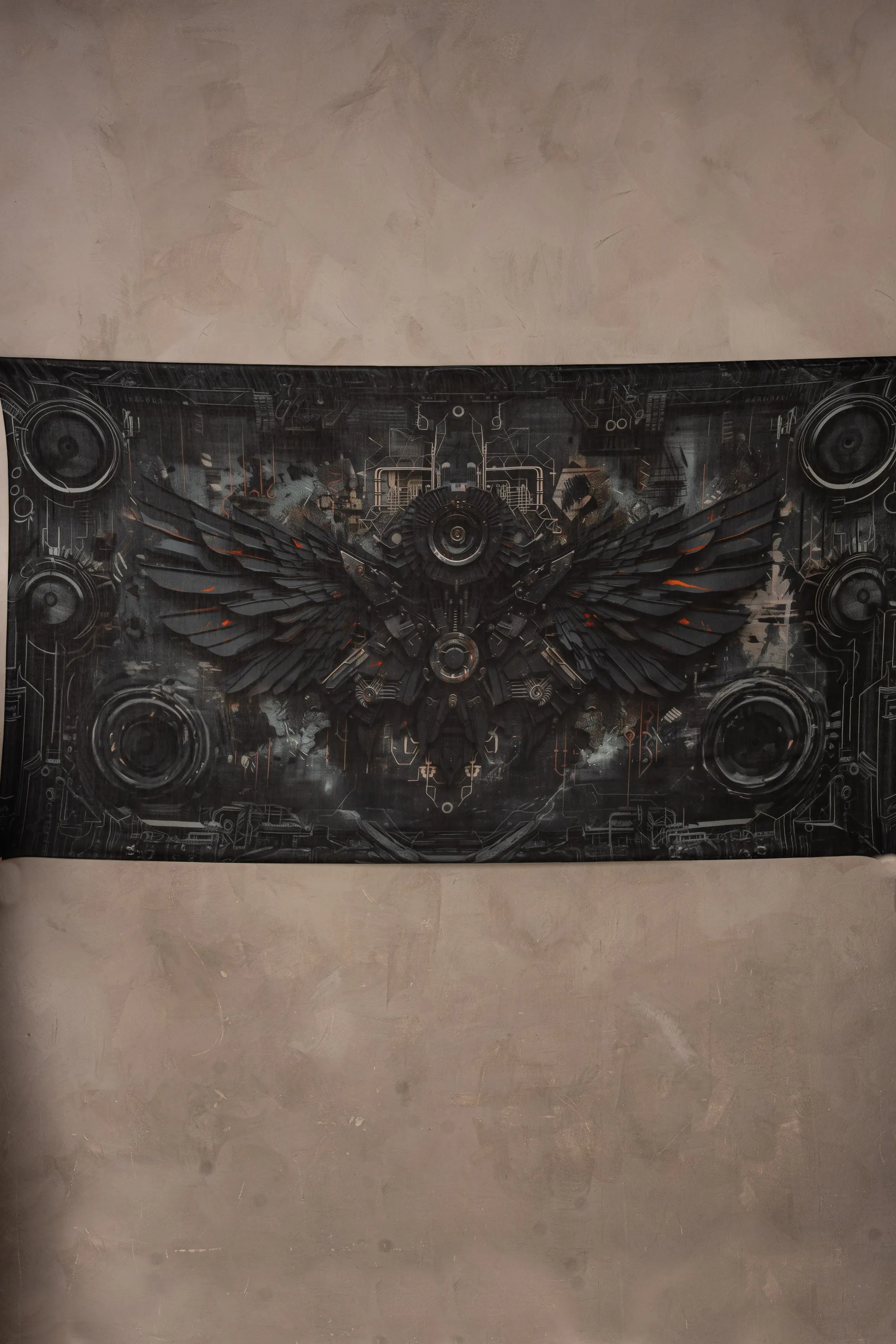 Modal Scarf Dark Crow